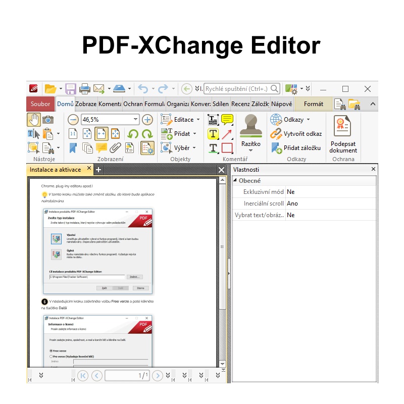 PDF-XChange editor  9 - 3 uživatelé