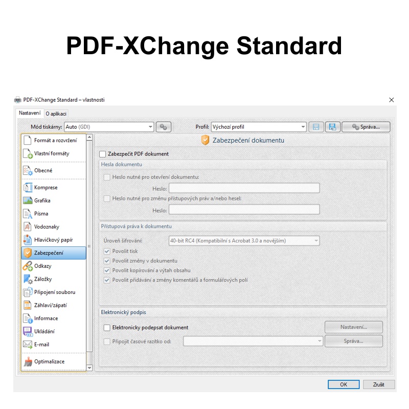 PDF-XChange Standard - 3 uživatelé